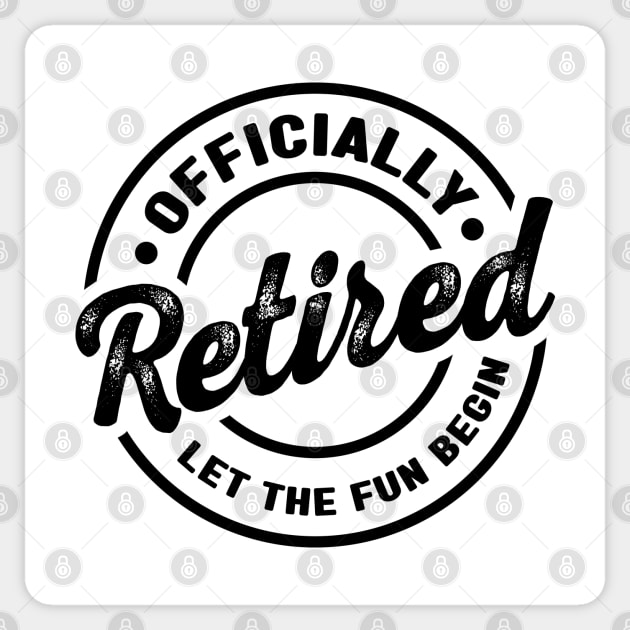 Officially Retirement Sticker by Emma Creation